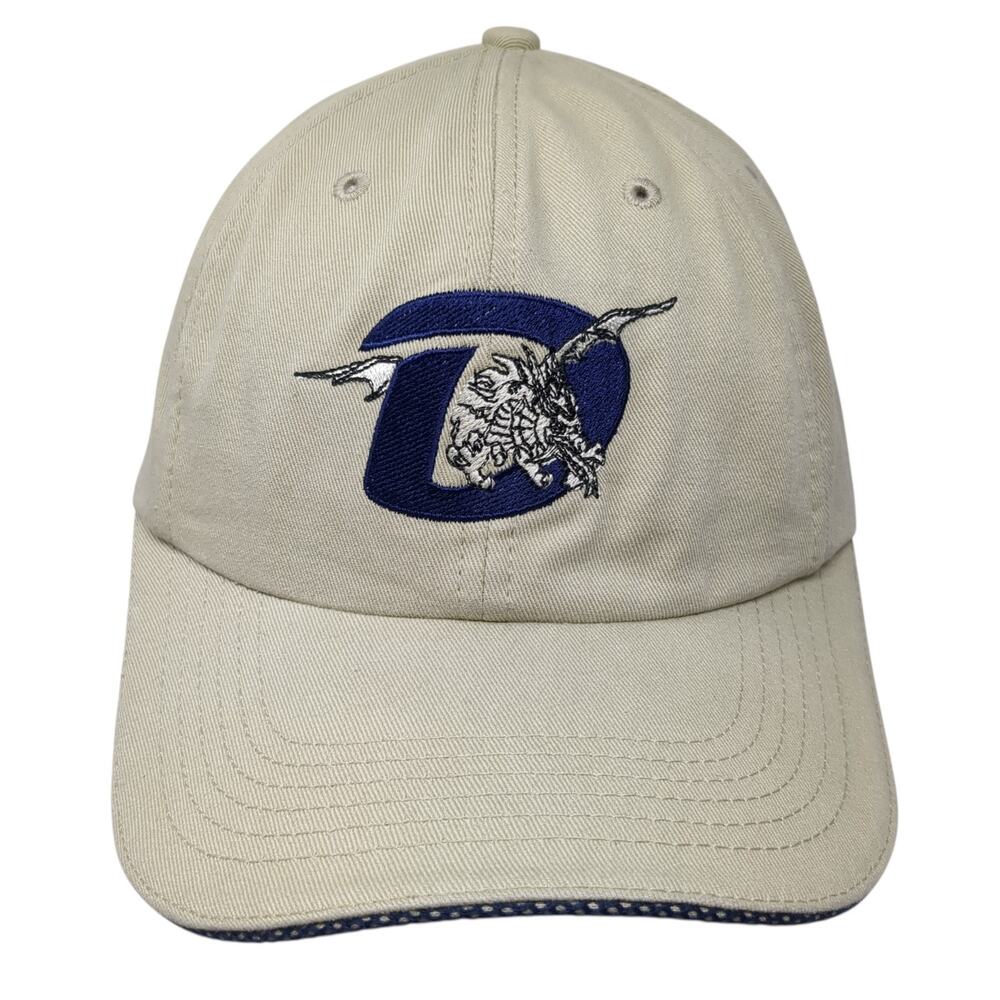 Unbranded Slideback Hat Solid Beige One Size Embr… - image 1